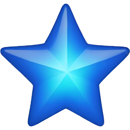 Blue star emoji