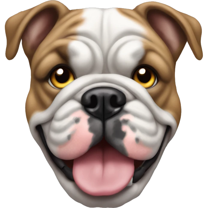 merle english bulldog  emoji