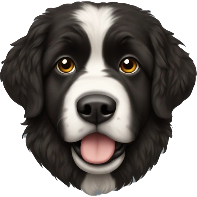 Newfoundland wearing Steelers emoji