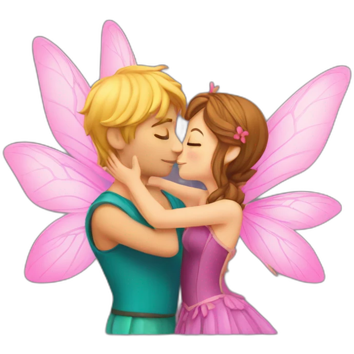 Fairy kiss emoji
