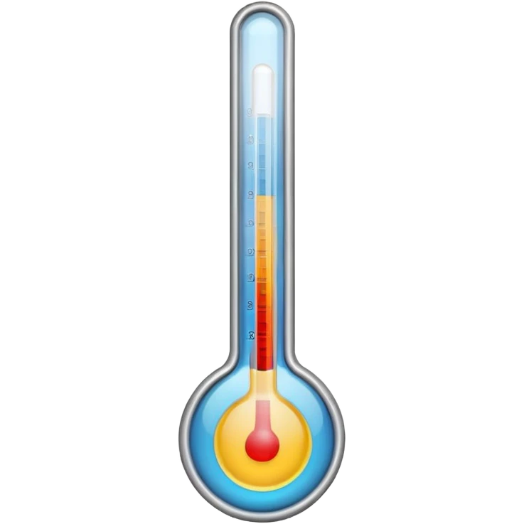 thermometer has 5 colors on it emoji