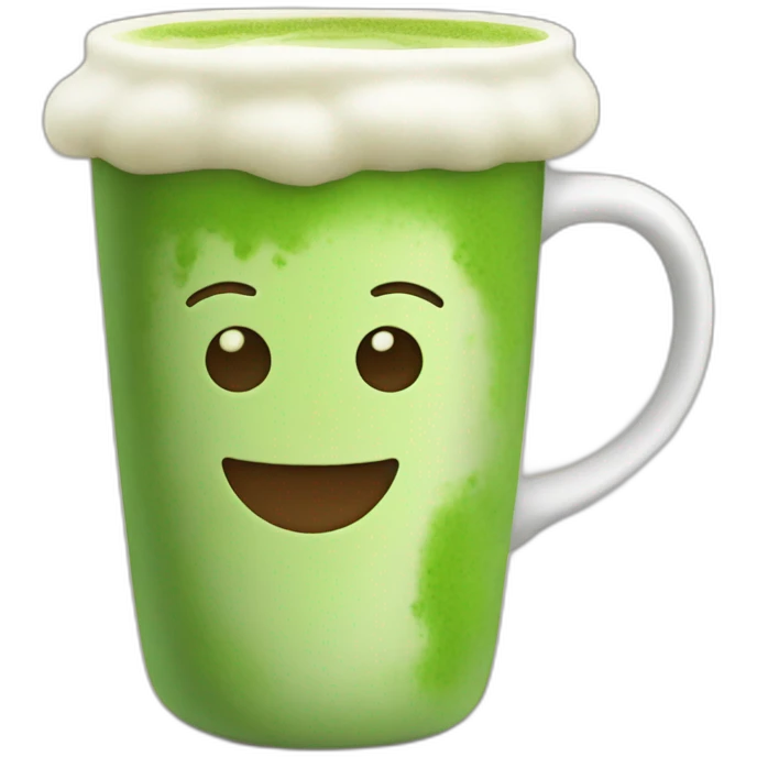 matcha latte in mug emoji