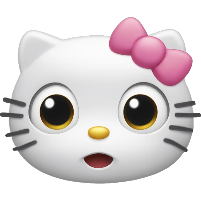 Hello kitty rolling eyes emoji