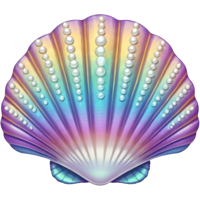 Seashell with pearl emoji