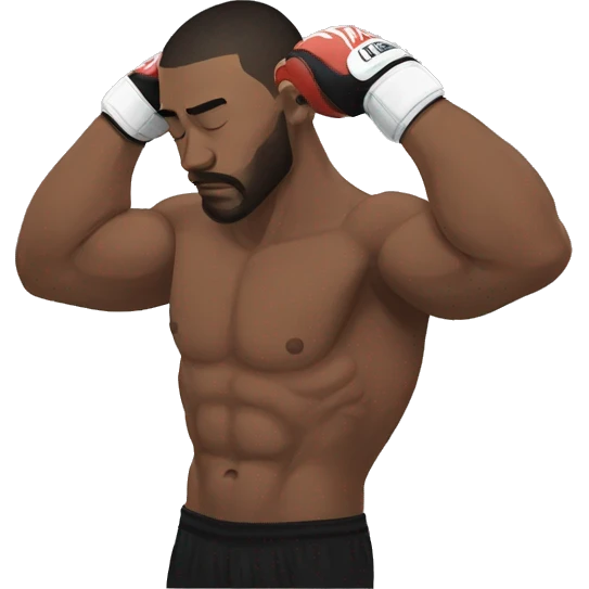 mma fighter holding his head emoji