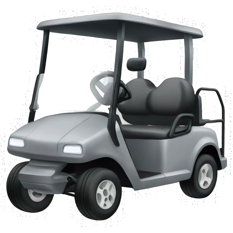 Gray golf cart emoji