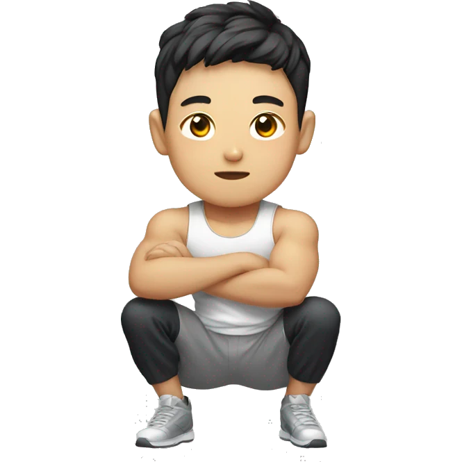 Korean boy gym emoji