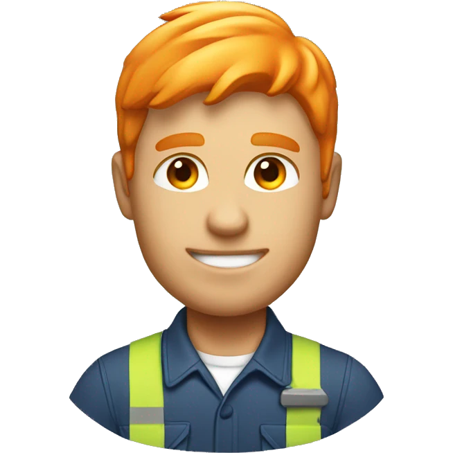 Orange haired electrician  emoji