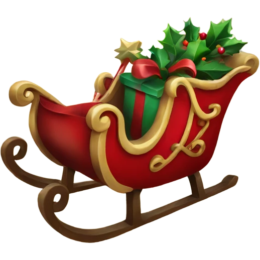 sleigh christmas emoji