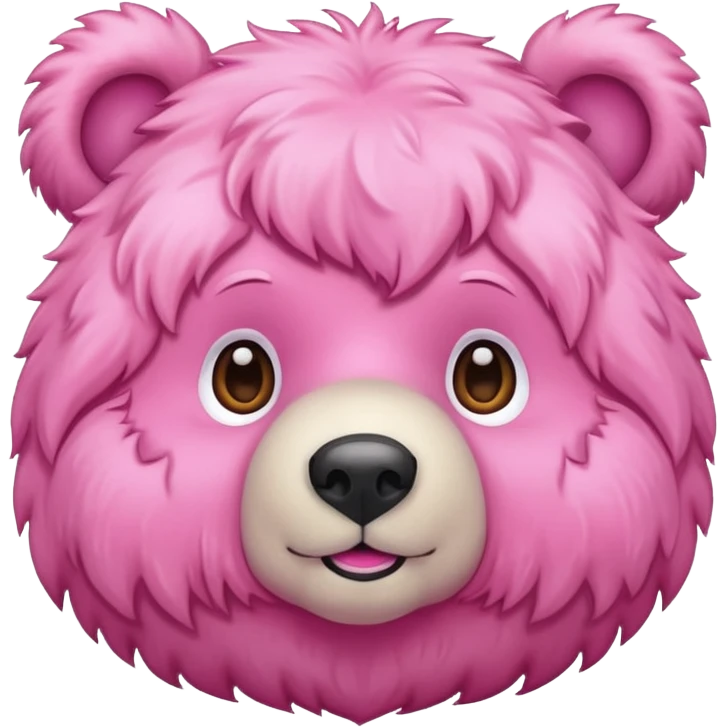 Bear in pink emoji