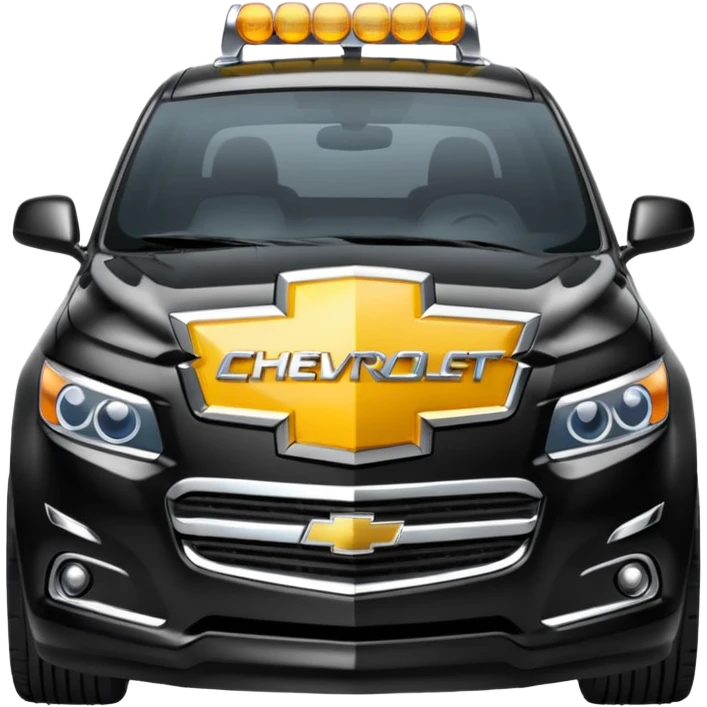 Chevrolet logo black instead of gold emoji
