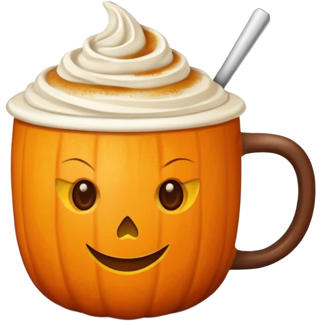 Pumpkin spice latte emoji
