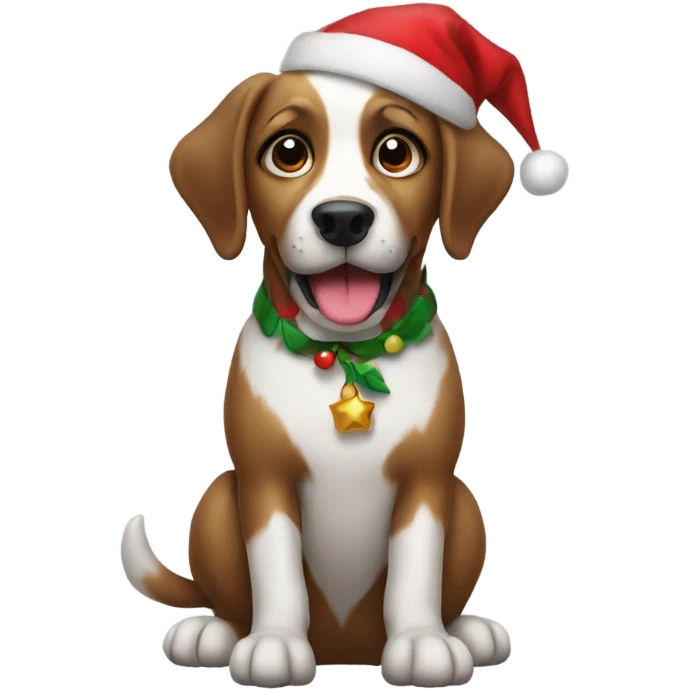 christmas dog emoji