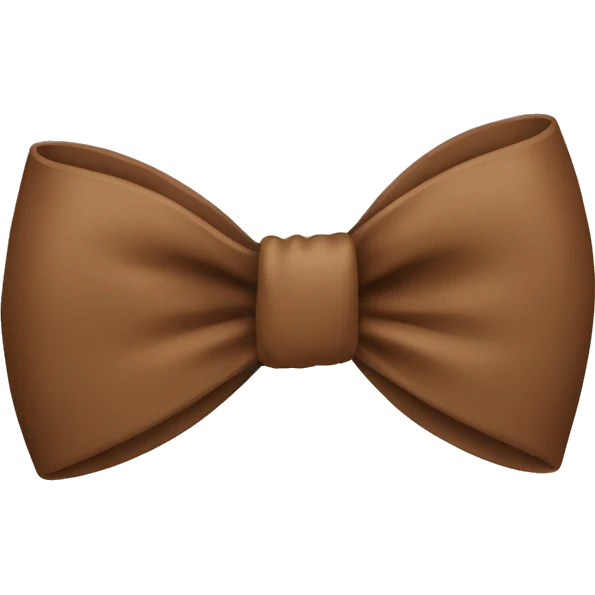 Brown bow emoji