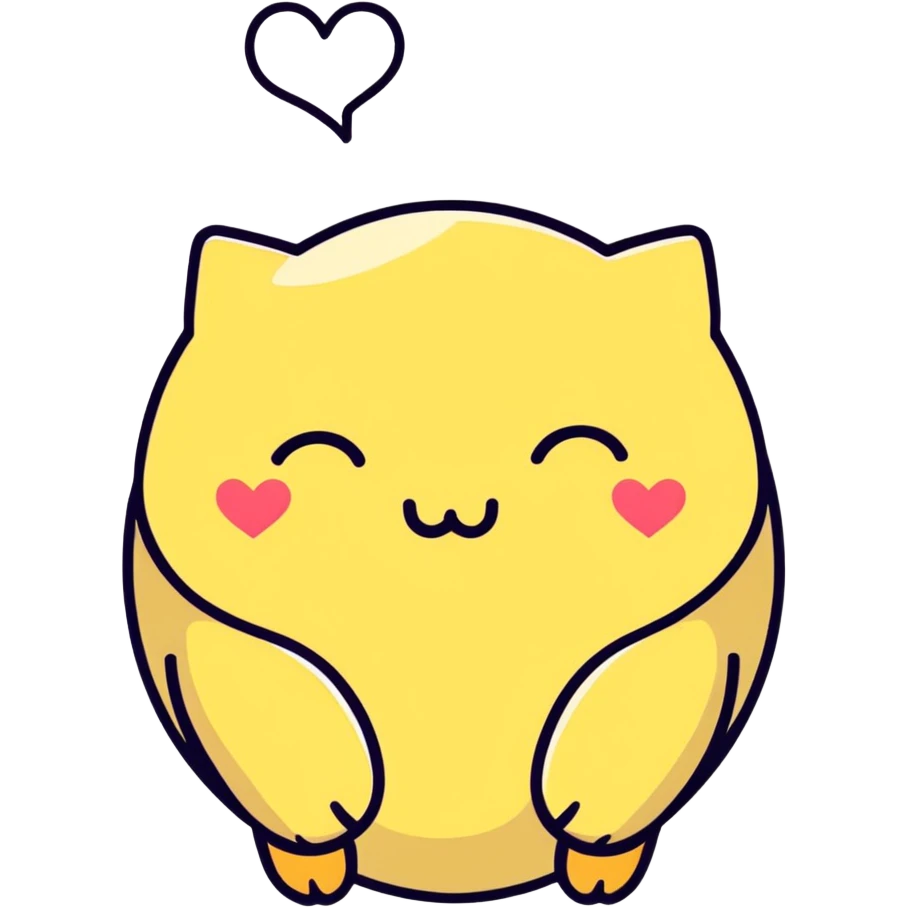 Sad emoji saying uwu with hearts  emoji