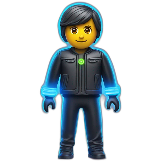 playmobil WITH NEON LIGHT CLOTHES emoji