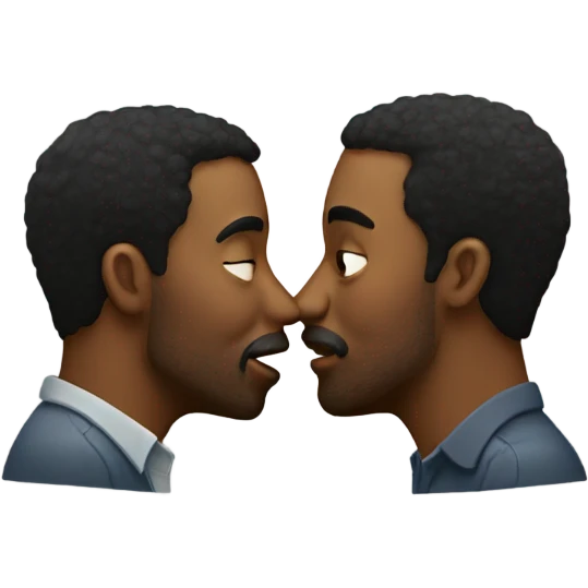 two men kissing emoji