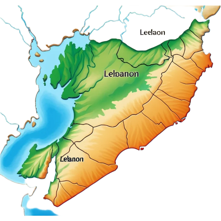 Lebanon map emoji