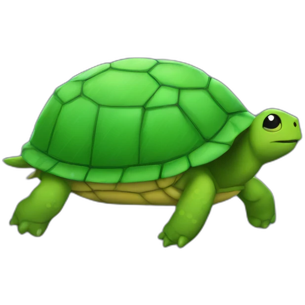 a turttle under the rain emoji