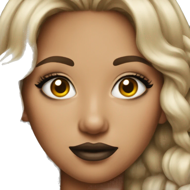 girl with full makeup emoji