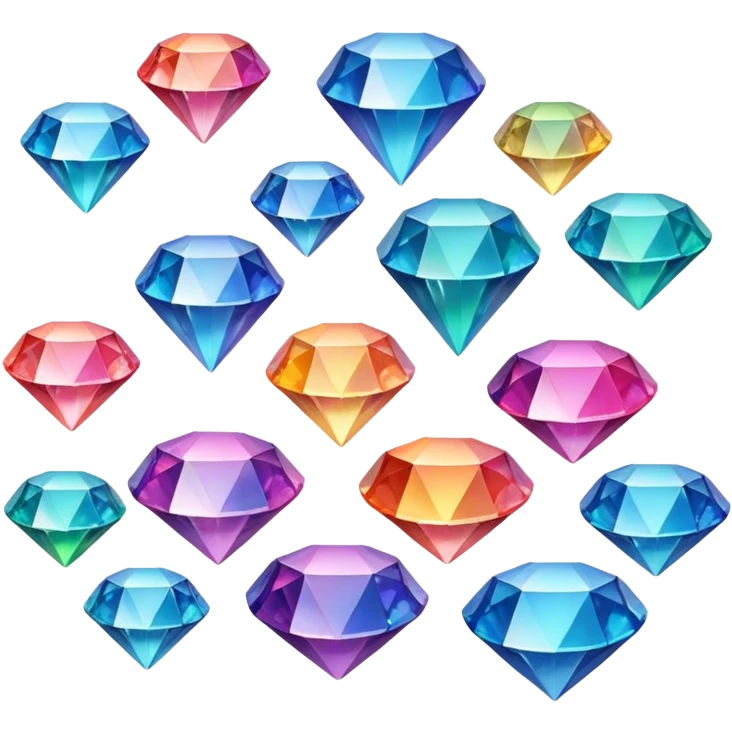 Renkli Elmaslar emoji