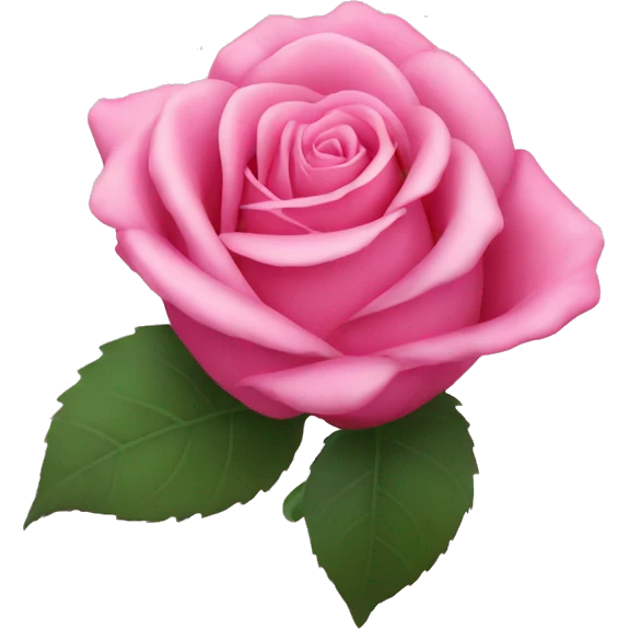 Pink rose emoji