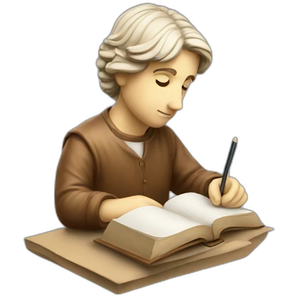 Italian stutue studying emoji
