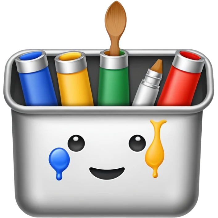 artist paint tubes emoji