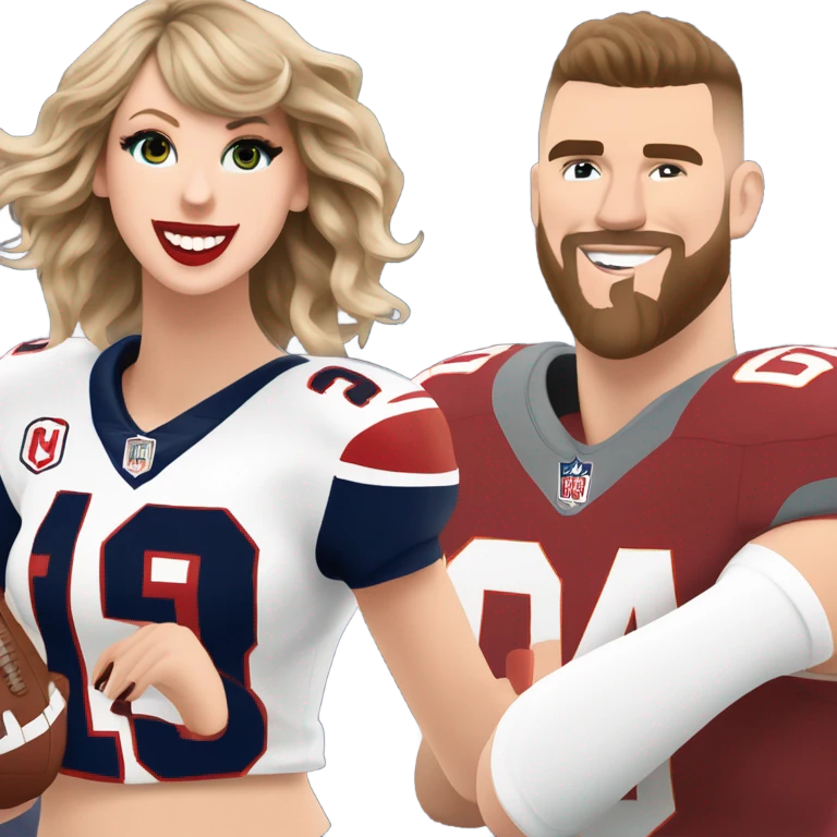 Taylor swift cheering Travis Kelce emoji