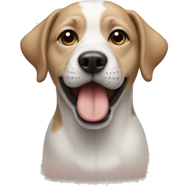 dog with a human face on their mouth  emoji