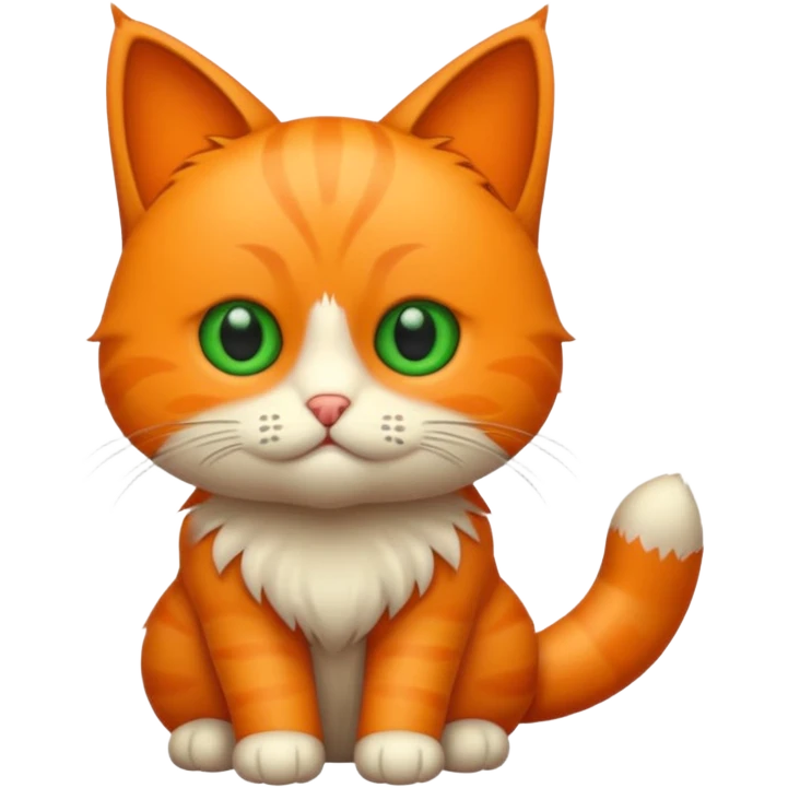 tierno gatito naranja emoji