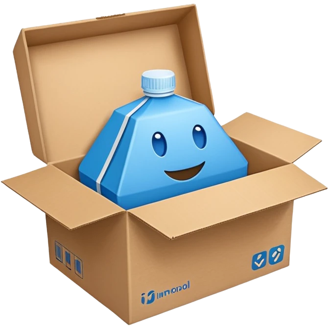 Caja del producto immunocal color azul emoji