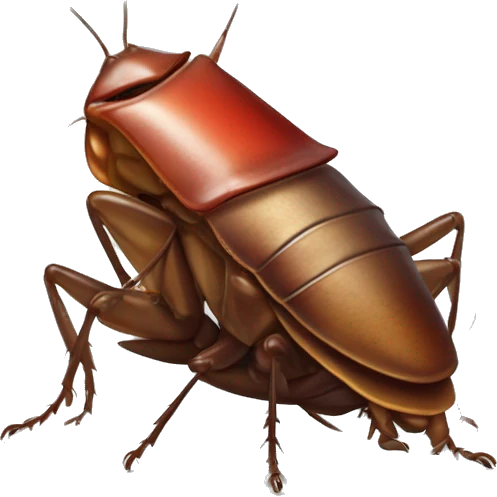 cockroach with a mexican hat and dortio in hand emoji