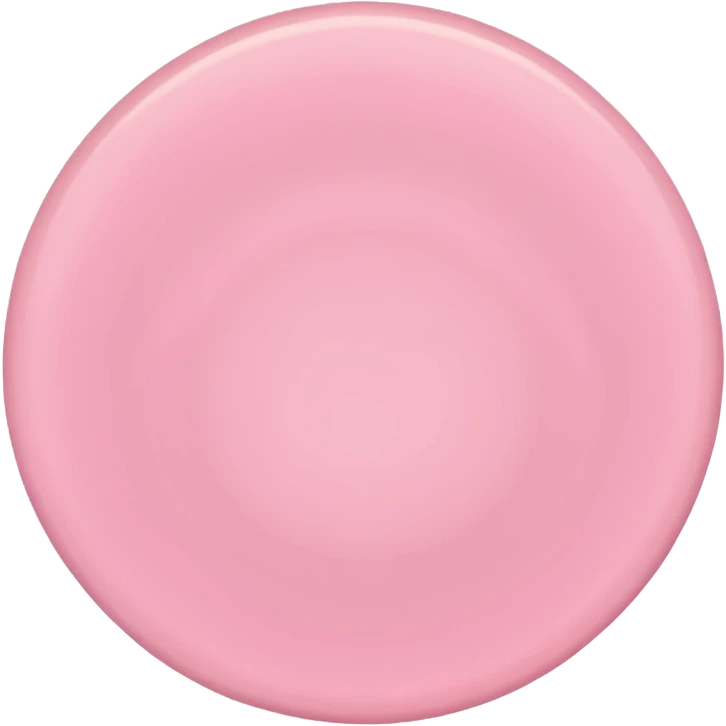 A pastel pink circle emoji