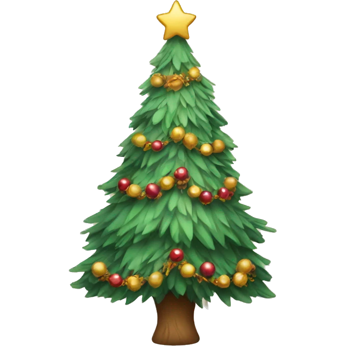 Boho Christmas tree emoji