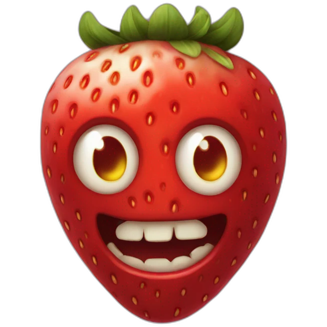 strawberry demon emoji