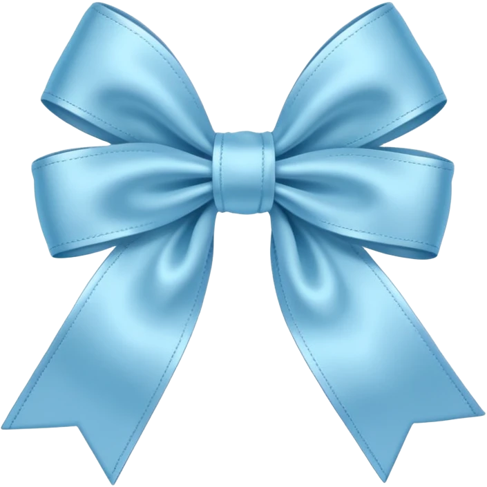 Light blue bow emoji