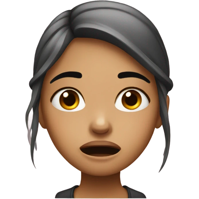 Girl crying emoji