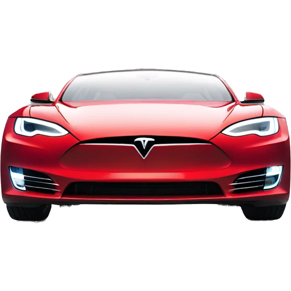 Tesla red logo emoji