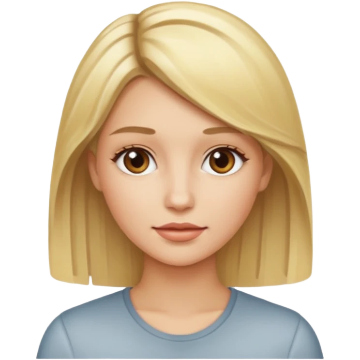 and only blonde highlights emoji