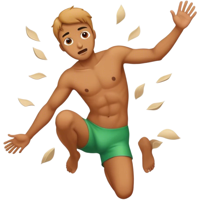 Guy falling over emoji