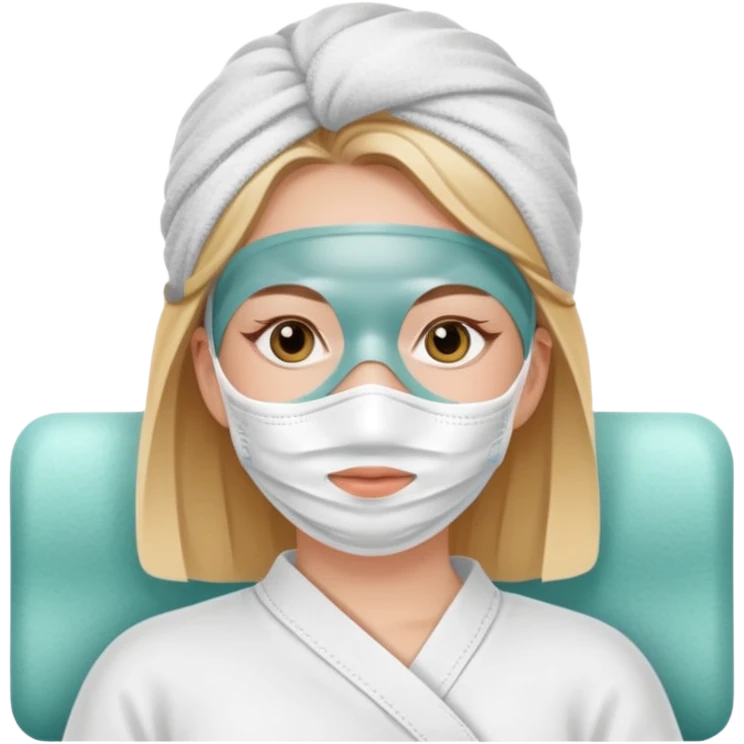 White girl at spa emoji