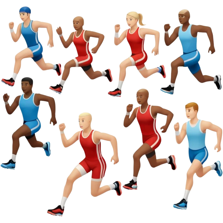 des athletes HANDICPÉS avec des protheses de jambes qui font du handisport emoji
