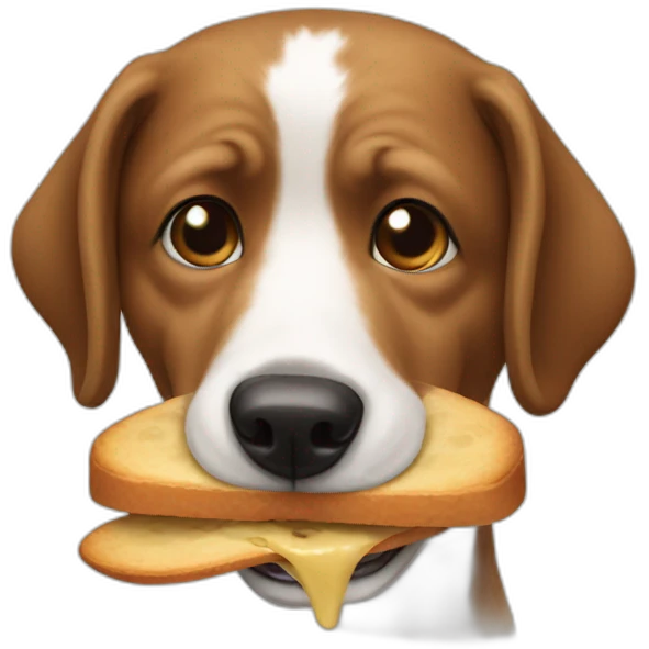 Dog eating emoji