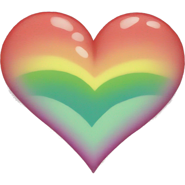 Rainbow heart  emoji