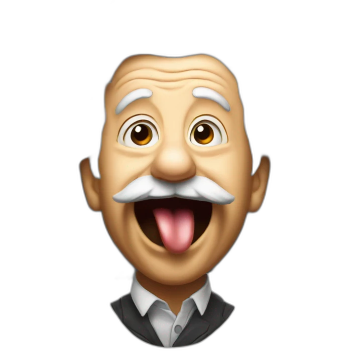 einstein tongue emoji