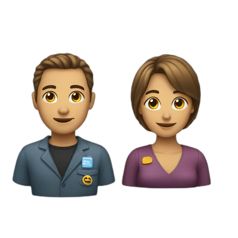 Un homme sur une femme emoji