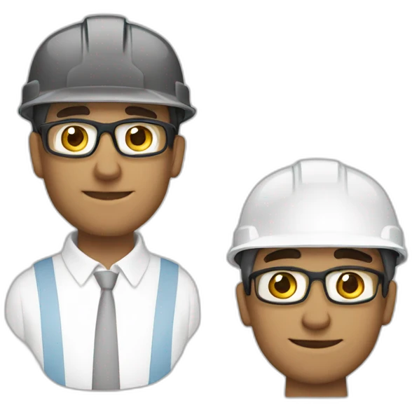 arquitecto con casco blanco emoji