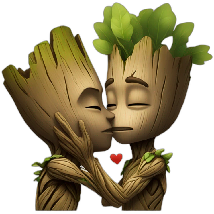 groot kiss emoji