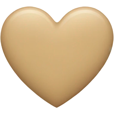 beige heart  emoji
